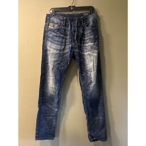 Diesel Narrot Jeans Mens Sz 30 (32x28) Pull On Sweat Pant Slim Stretch Comfort